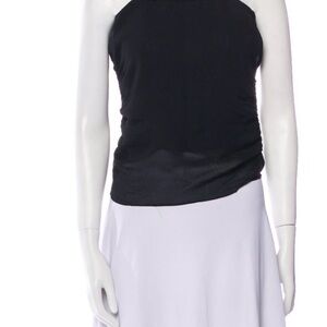 Reformation Black Halter Top